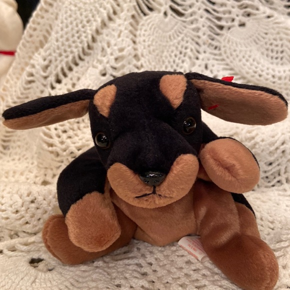 Vintage Toys Ty Beanie Babies Doby The Doberman Pinscher 996 Nwt